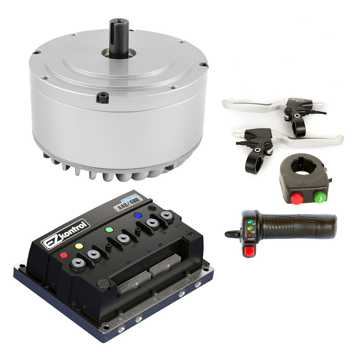 Electric Motorcycle Conversion Kit 72V - オートバイ電動バイク変換キット 3kW 48V/72V 3600RPM ブラシレスモーター コントローラー付き