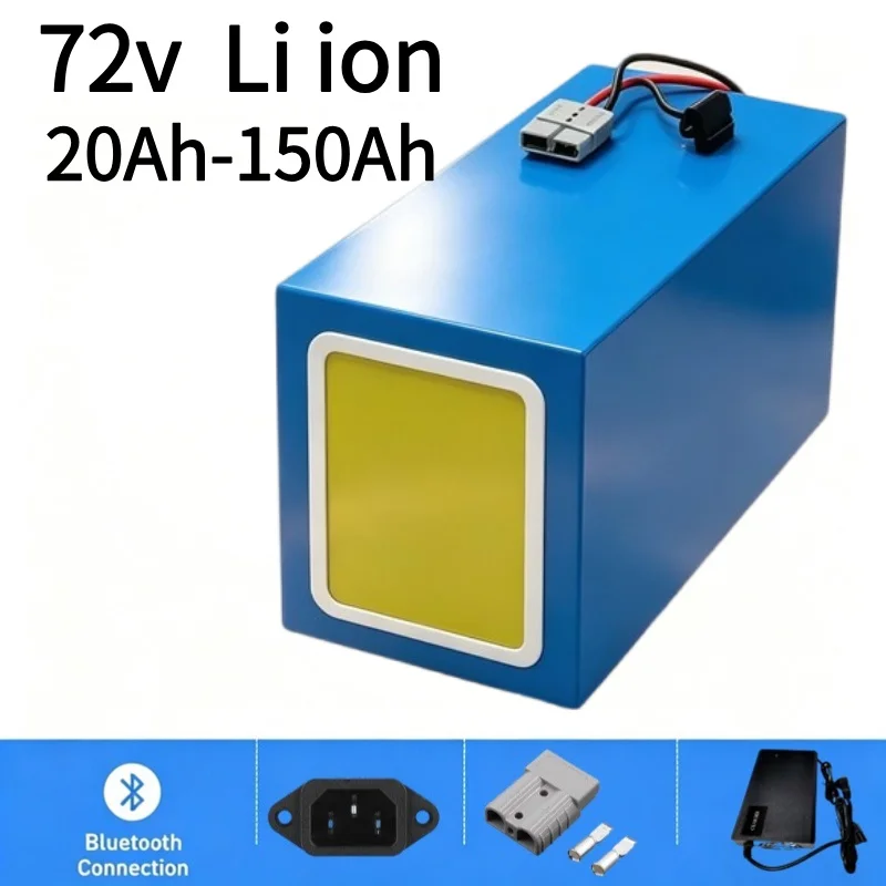 72V 60Ah Lifepo4 Battery Pack - 72VリチウムイオンLiPoバッテリーパック20Ah-150Ah内蔵BMS高容量リチウムバッテリー電動バイク、電動自転車、電動スクーター用