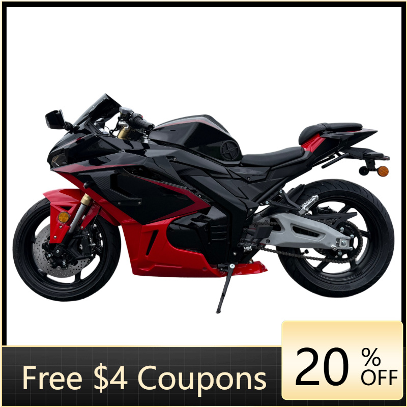 72V 5000W Electric Motorcycle - Yzhgb2：大人用電動レーシングバイク、5000Wのミッドドライブ式チェーンモーター、72V 120Ahの大容量リチウムバッテリー搭載、長距離走行可能。