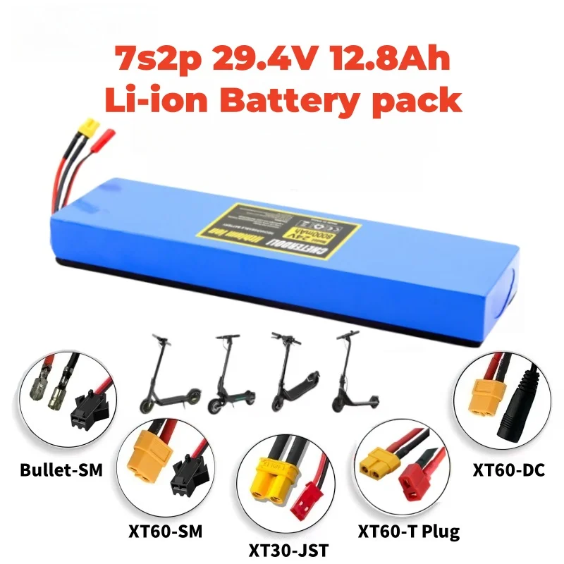 大容量 24V 12.8Ah 18650 リチウム電池 7S - 60V 30Ah Electric Scooter Battery のレビューと価格